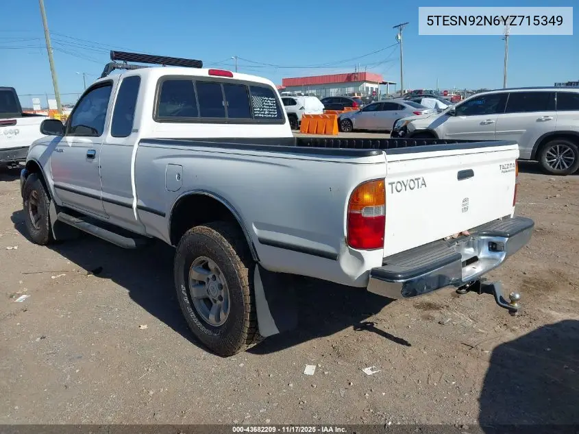 5TESN92N6YZ715349 2000 Toyota Tacoma Prerunner V6