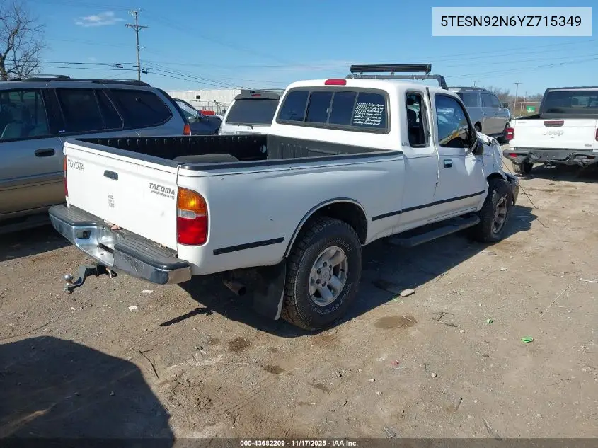 5TESN92N6YZ715349 2000 Toyota Tacoma Prerunner V6