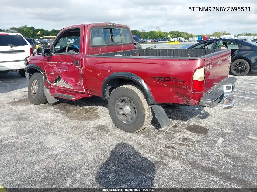 5TENM92N8YZ696531 2000 Toyota Tacoma Prerunner