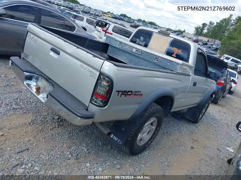 5TEPM62N21Z769602 2001 Toyota Tacoma