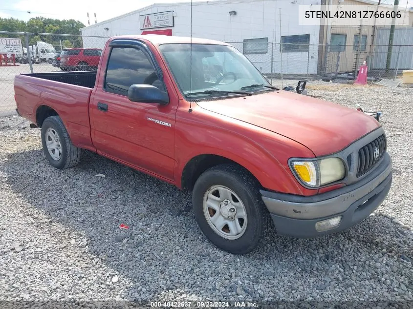 2001 Toyota Tacoma Base (M5) VIN: 5TENL42N81Z766606 Lot: 40422637