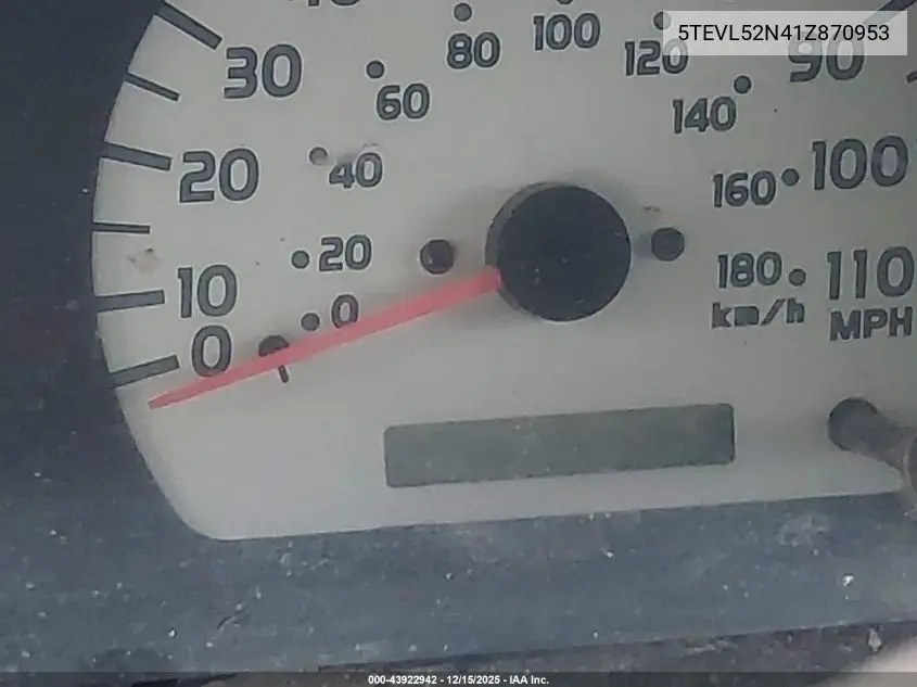 5TEVL52N41Z870953 2001 Toyota Tacoma