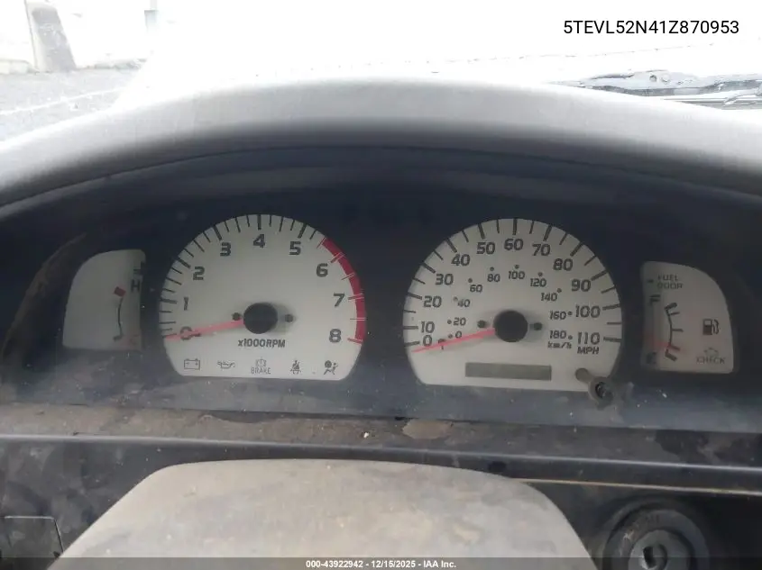 5TEVL52N41Z870953 2001 Toyota Tacoma