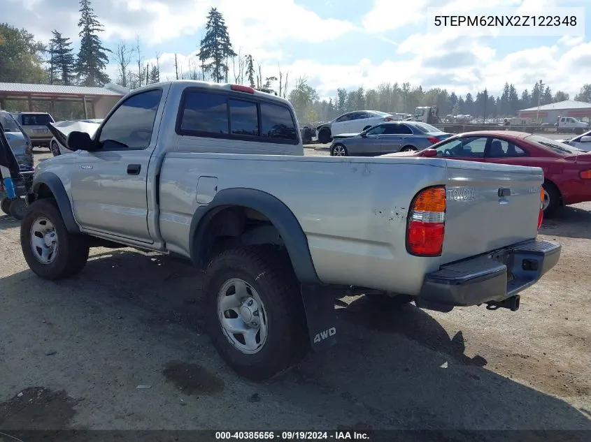 5TEPM62NX2Z122348 2002 Toyota Tacoma