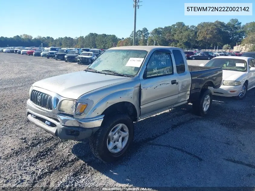 5TEWM72N22Z002142 2002 Toyota Tacoma