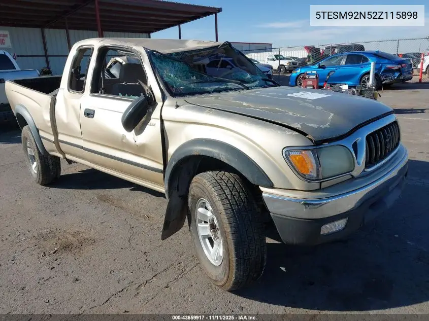 5TESM92N52Z115898 2002 Toyota Tacoma Prerunner