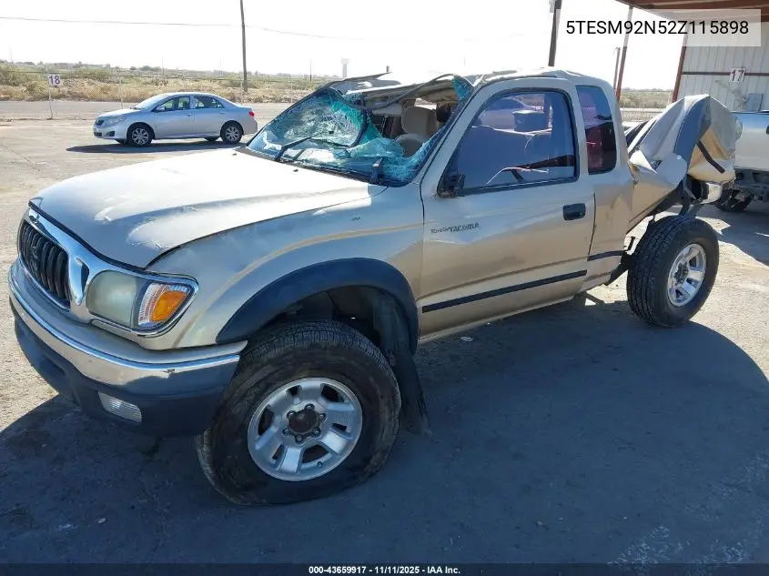 5TESM92N52Z115898 2002 Toyota Tacoma Prerunner