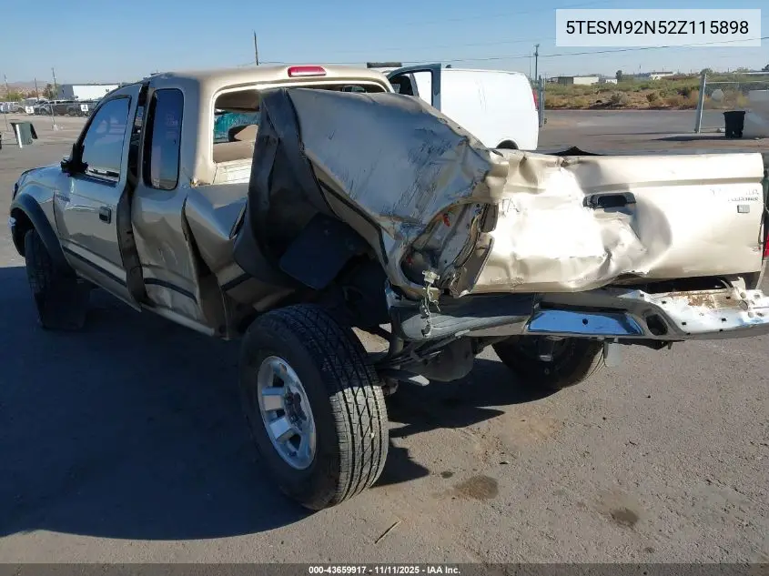 5TESM92N52Z115898 2002 Toyota Tacoma Prerunner