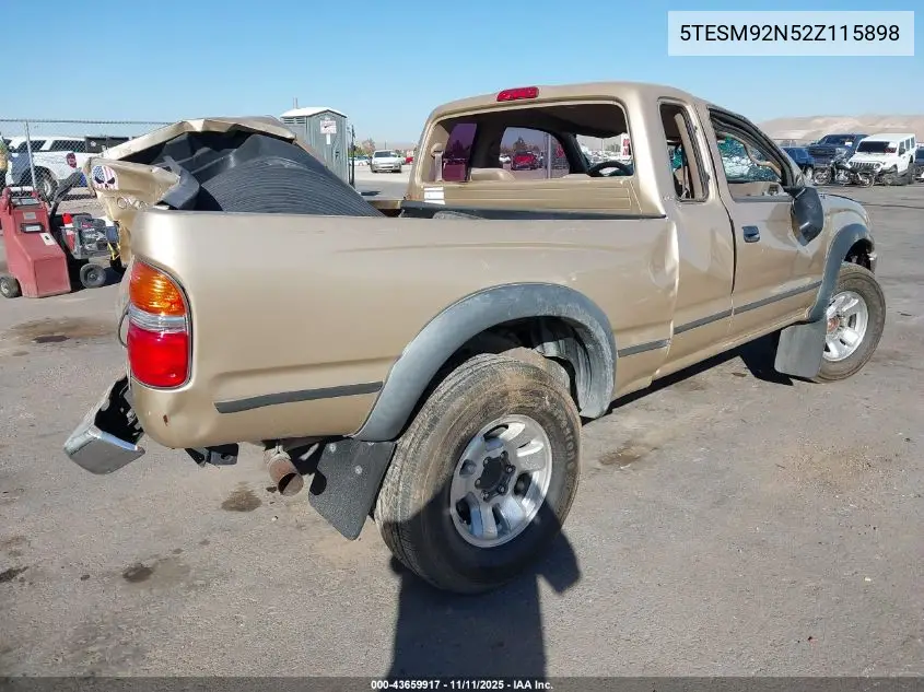 5TESM92N52Z115898 2002 Toyota Tacoma Prerunner