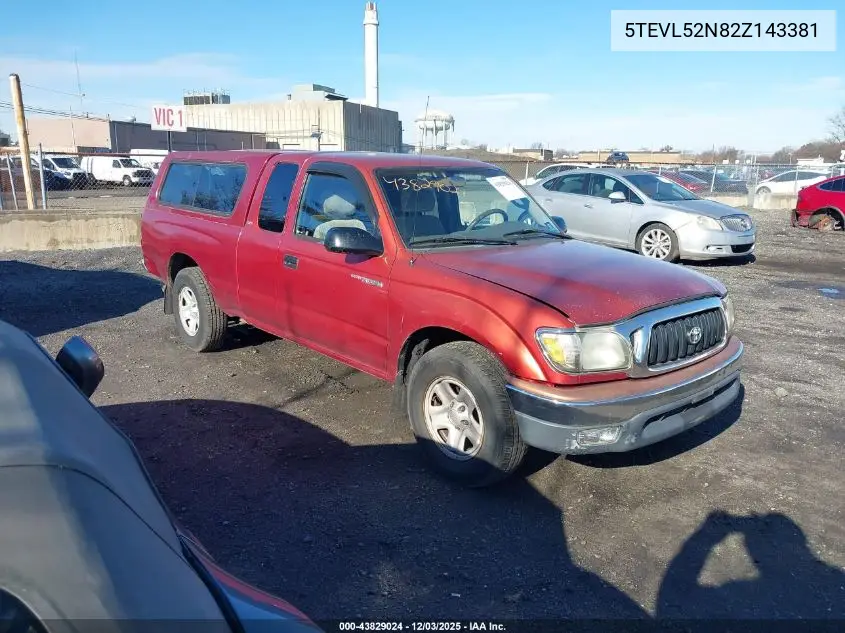 5TEVL52N82Z143381 2002 Toyota Tacoma