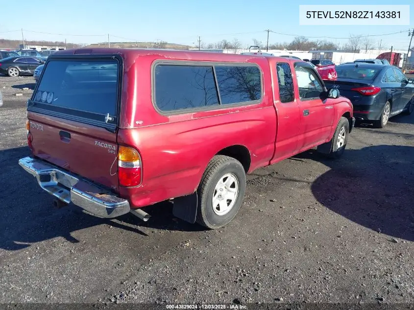 5TEVL52N82Z143381 2002 Toyota Tacoma