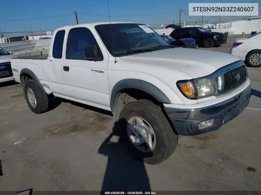 5TESN92N33Z240607 2003 Toyota Tacoma Prerunner V6