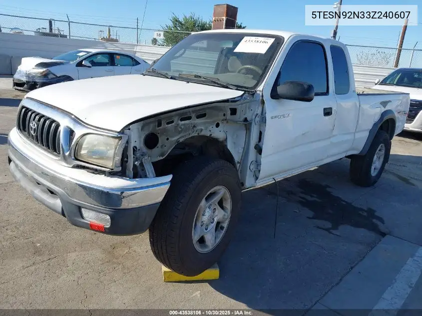5TESN92N33Z240607 2003 Toyota Tacoma Prerunner V6