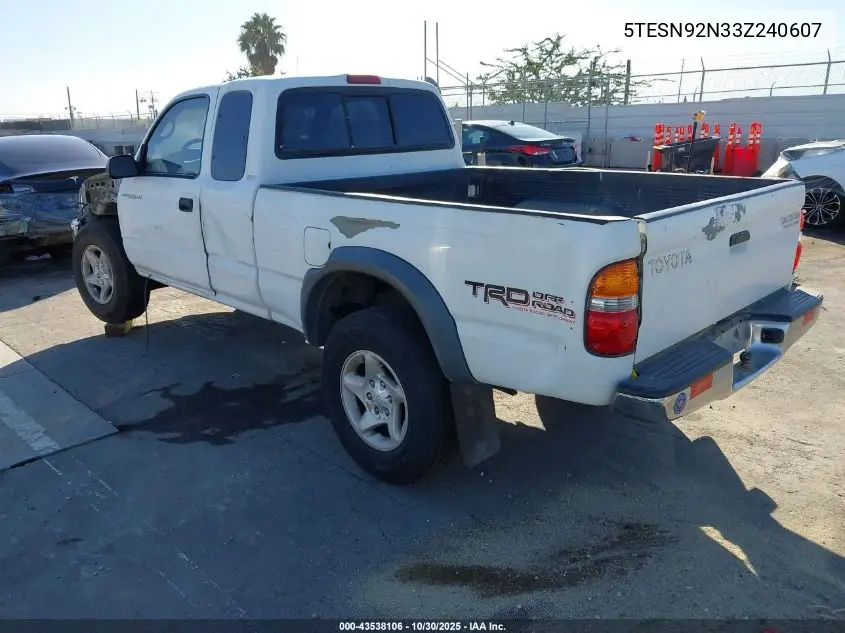 5TESN92N33Z240607 2003 Toyota Tacoma Prerunner V6