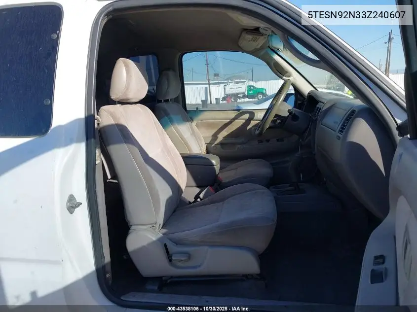 5TESN92N33Z240607 2003 Toyota Tacoma Prerunner V6