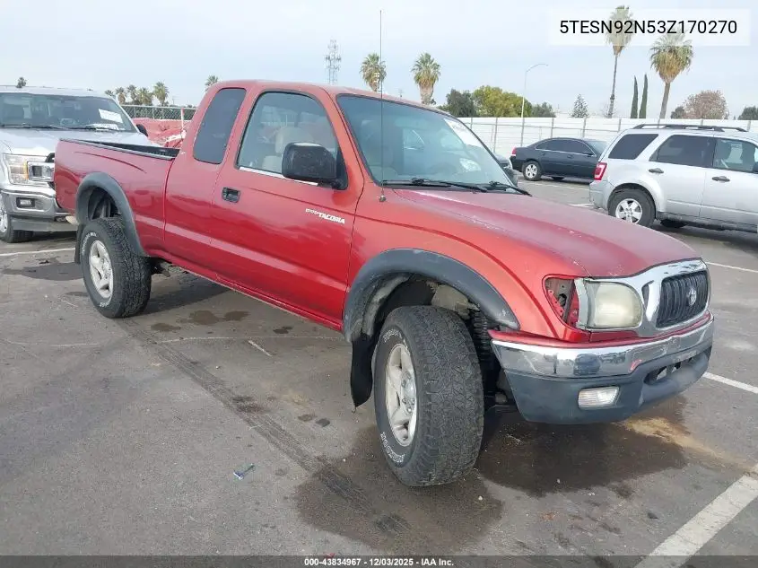 5TESN92N53Z170270 2003 Toyota Tacoma Prerunner V6