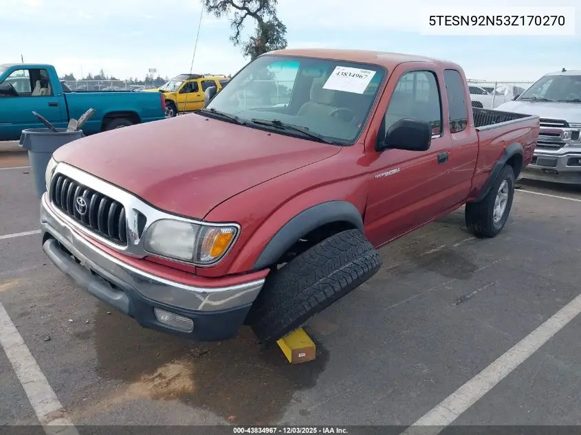 5TESN92N53Z170270 2003 Toyota Tacoma Prerunner V6