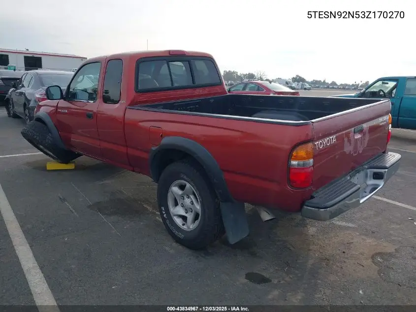 5TESN92N53Z170270 2003 Toyota Tacoma Prerunner V6