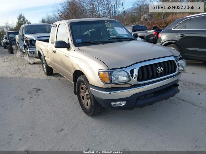 5TEVL52N03Z206815 2003 Toyota Tacoma