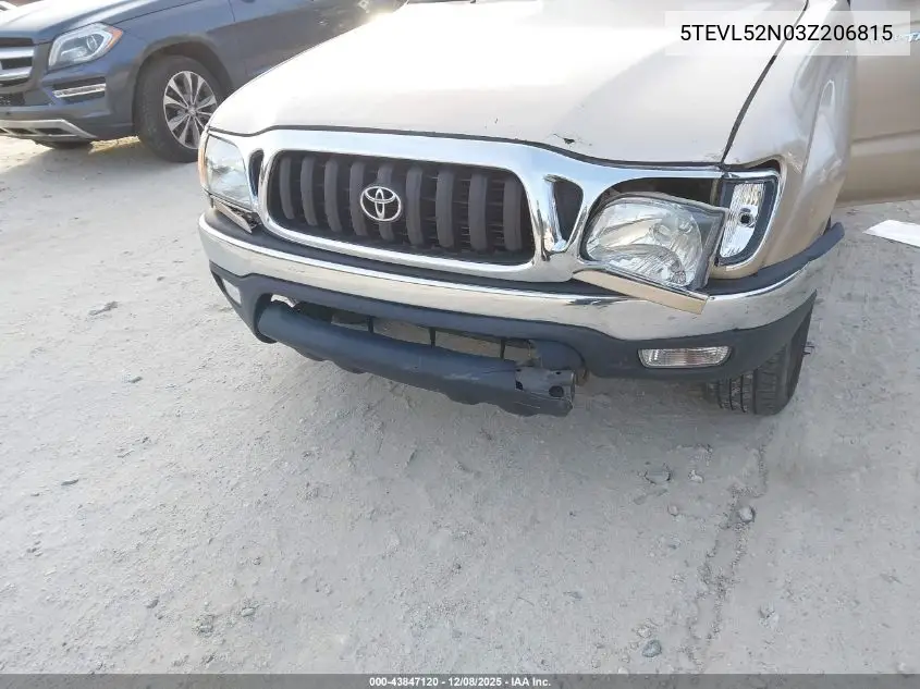 5TEVL52N03Z206815 2003 Toyota Tacoma