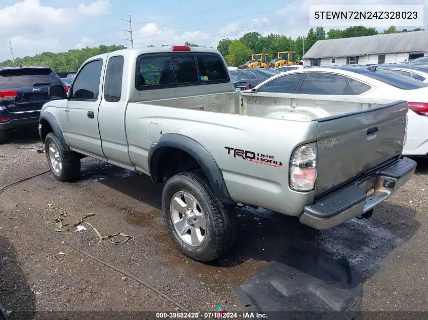 2004 Toyota Tacoma Base V6 VIN: 5TEWN72N24Z328023 Lot: 39882425