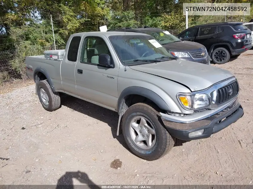 5TEWN72N04Z458592 2004 Toyota Tacoma Base V6