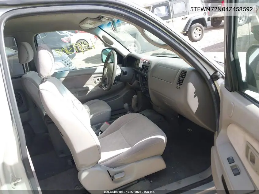 5TEWN72N04Z458592 2004 Toyota Tacoma Base V6