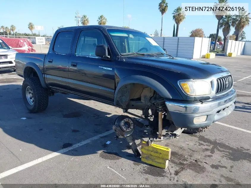 5TEHN72N74Z426196 2004 Toyota Tacoma Base V6