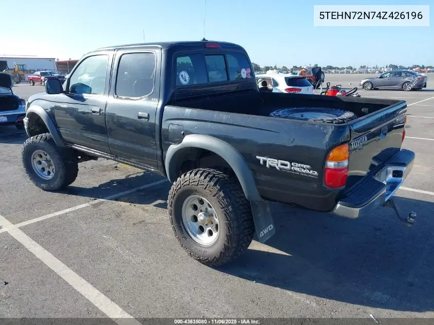 5TEHN72N74Z426196 2004 Toyota Tacoma Base V6