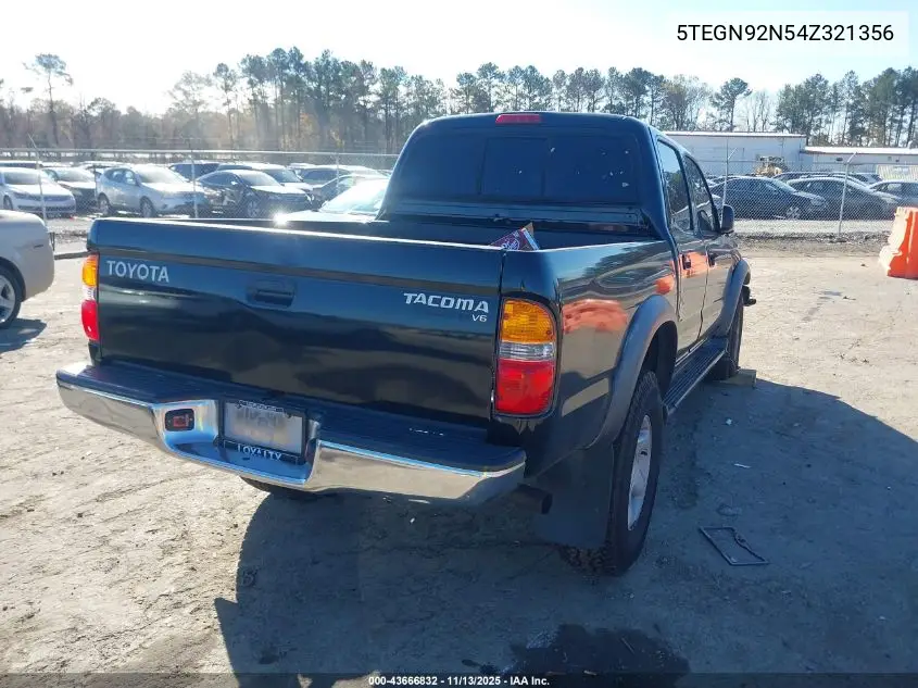 5TEGN92N54Z321356 2004 Toyota Tacoma Prerunner V6