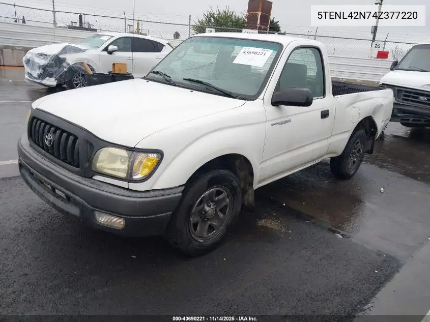 5TENL42N74Z377220 2004 Toyota Tacoma