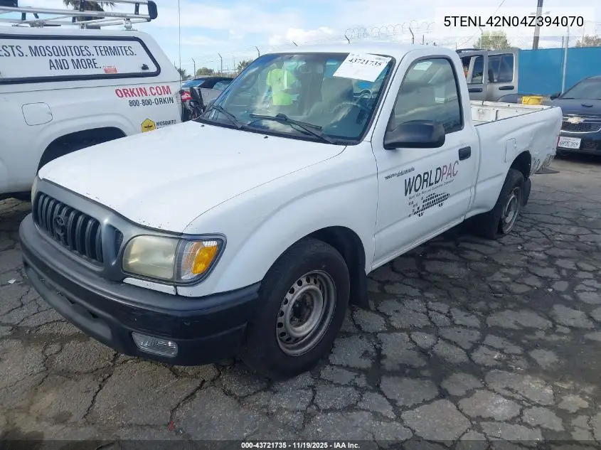 5TENL42N04Z394070 2004 Toyota Tacoma