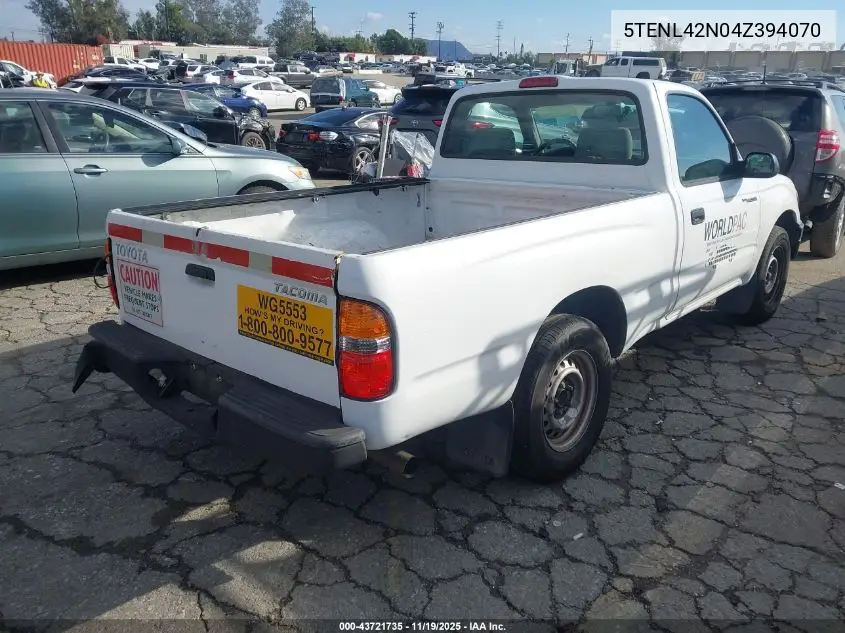 5TENL42N04Z394070 2004 Toyota Tacoma
