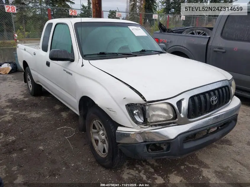 5TEVL52N24Z314659 2004 Toyota Tacoma