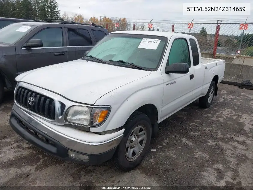 5TEVL52N24Z314659 2004 Toyota Tacoma