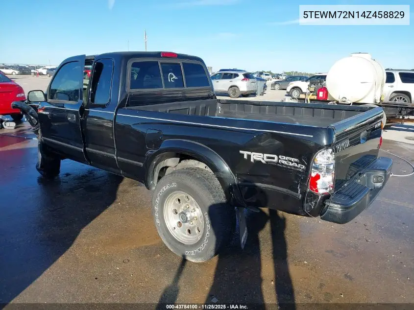 5TEWM72N14Z458829 2004 Toyota Tacoma