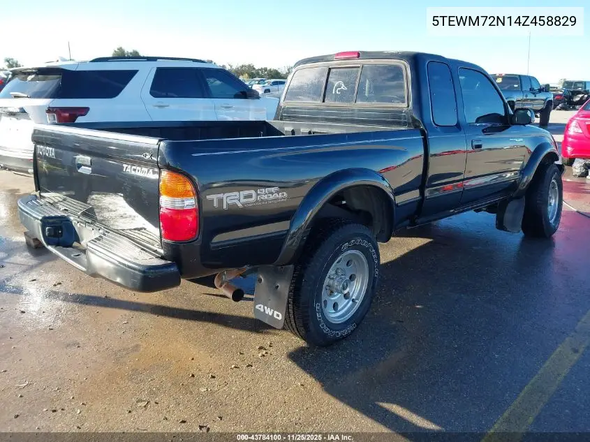 5TEWM72N14Z458829 2004 Toyota Tacoma
