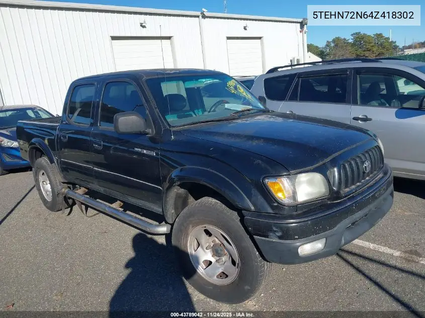 5TEHN72N64Z418302 2004 Toyota Tacoma Base V6