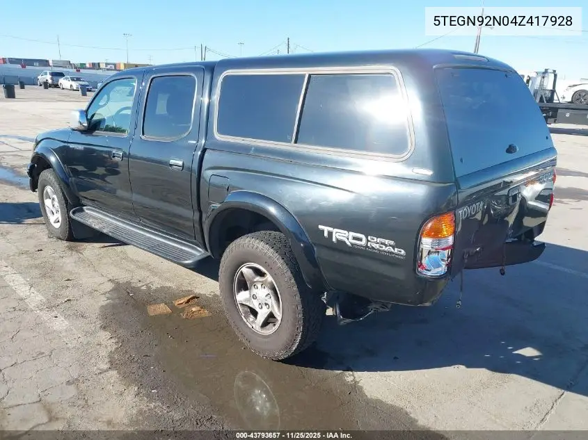 5TEGN92N04Z417928 2004 Toyota Tacoma Prerunner V6