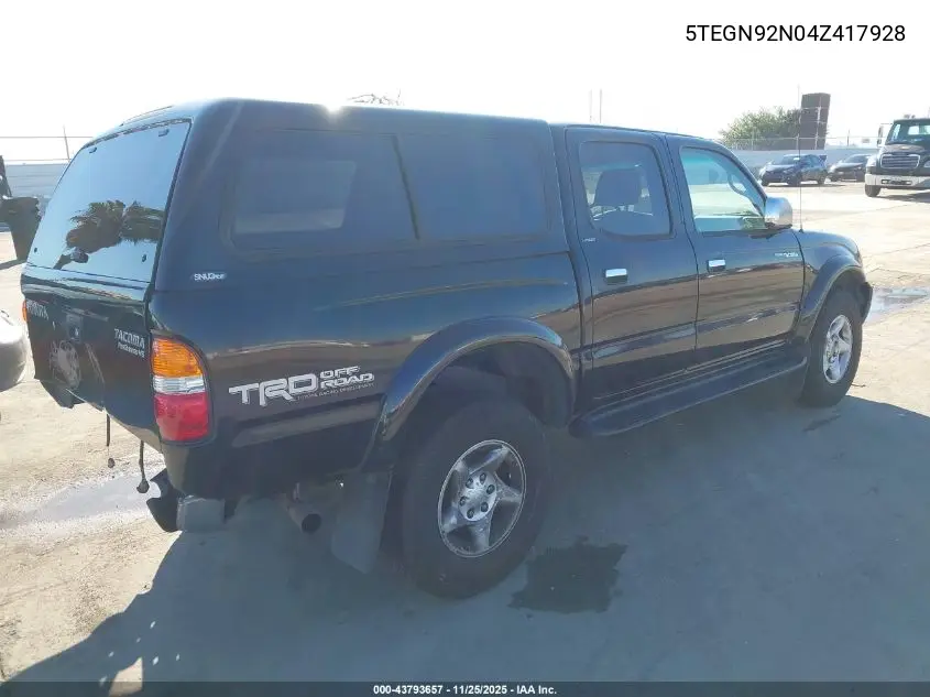 5TEGN92N04Z417928 2004 Toyota Tacoma Prerunner V6
