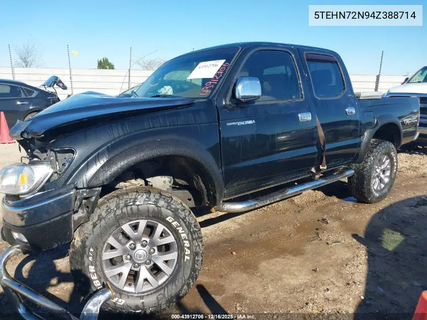 5TEHN72N94Z388714 2004 Toyota Tacoma Base V6