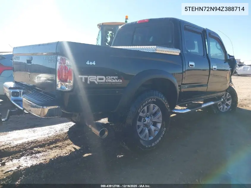 5TEHN72N94Z388714 2004 Toyota Tacoma Base V6