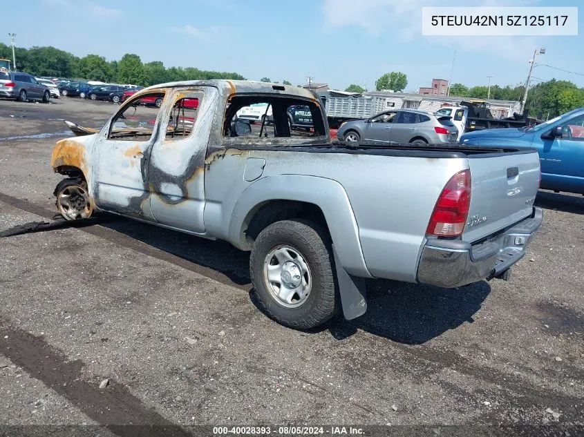 5TEUU42N15Z125117 2005 Toyota Tacoma Base V6