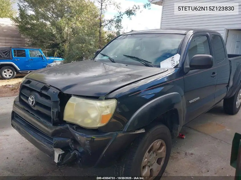 5TETU62N15Z123830 2005 Toyota Tacoma Prerunner V6