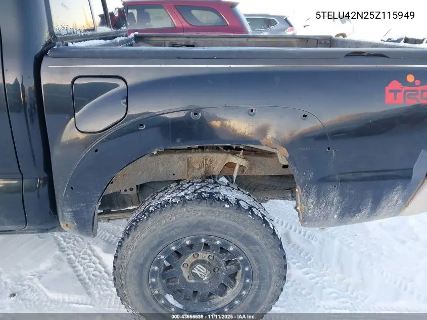 5TELU42N25Z115949 2005 Toyota Tacoma Base V6