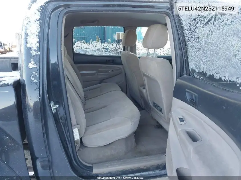 5TELU42N25Z115949 2005 Toyota Tacoma Base V6