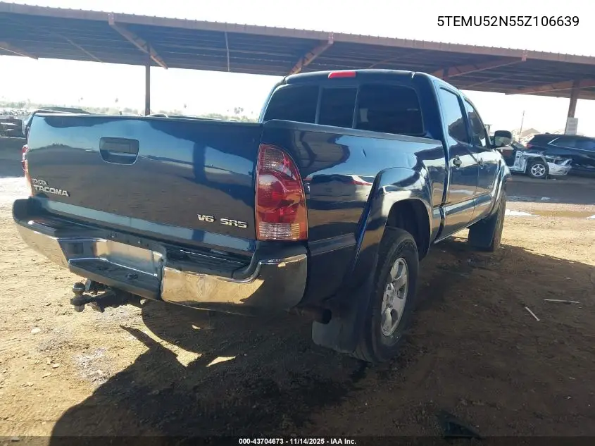 5TEMU52N55Z106639 2005 Toyota Tacoma Base V6