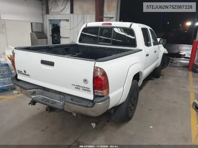 5TEJU62N75Z087228 2005 Toyota Tacoma Prerunner V6