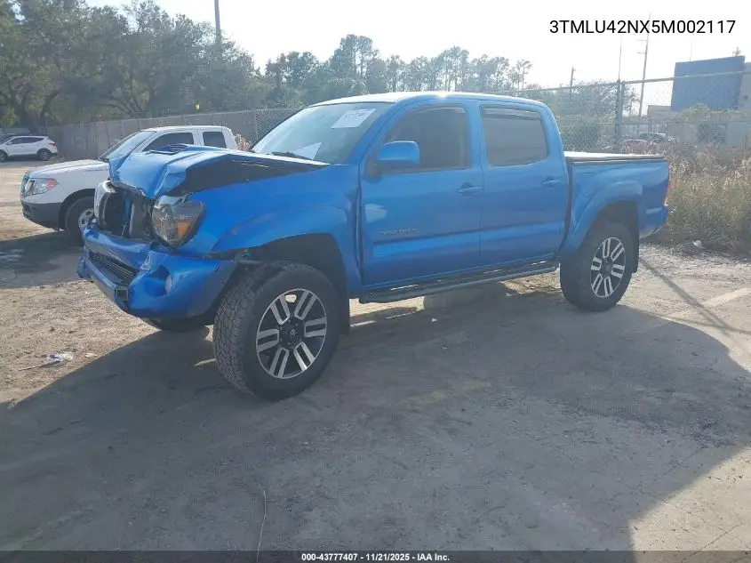 3TMLU42NX5M002117 2005 Toyota Tacoma Base V6