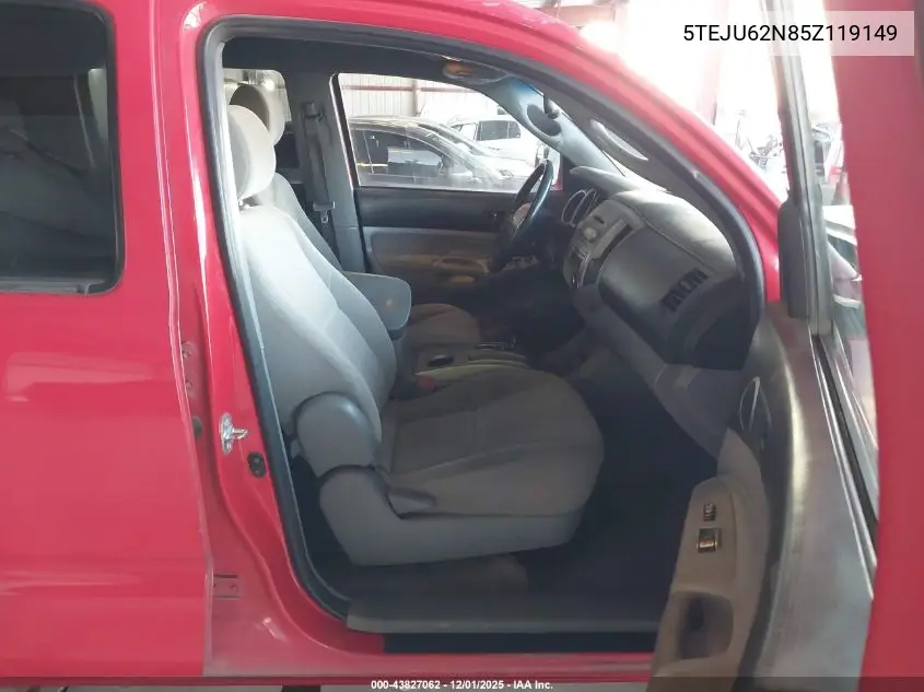 5TEJU62N85Z119149 2005 Toyota Tacoma Prerunner V6
